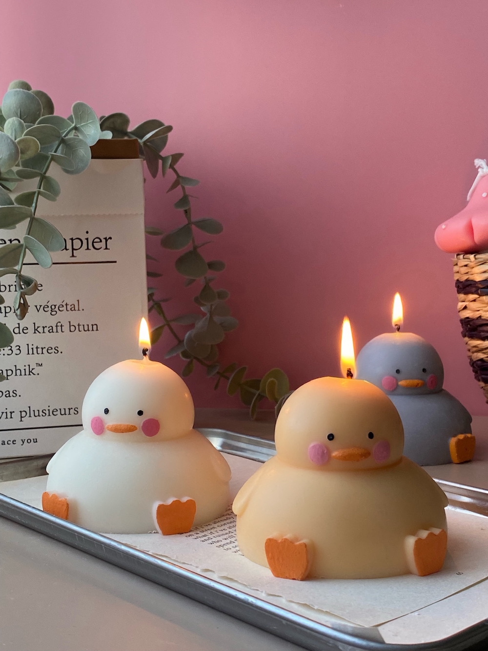 Set of 2 Chubby Ducky Candles - Image 7