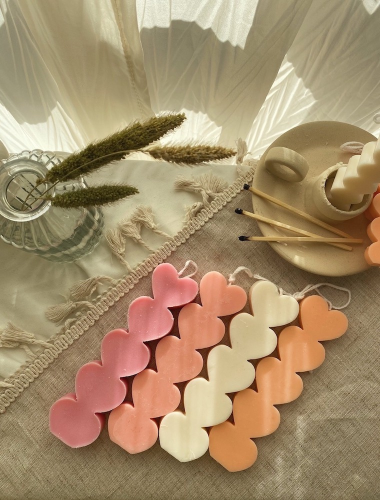 Heart Candles Set of 2 - Image 2