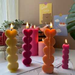 Heart Candles Set of 2