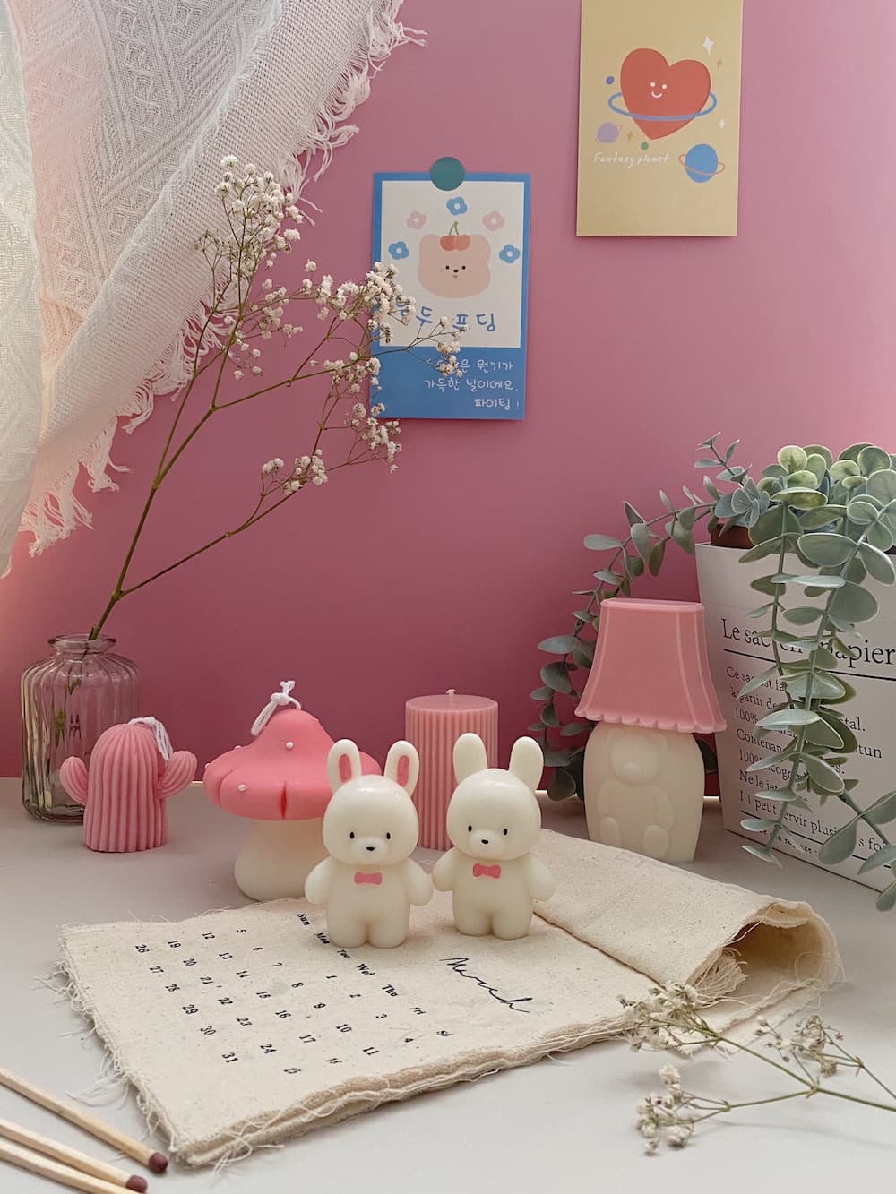 Set of 2 Bunny Candle - Image 2