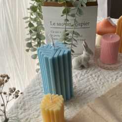 Zig Zag Pillar Candle