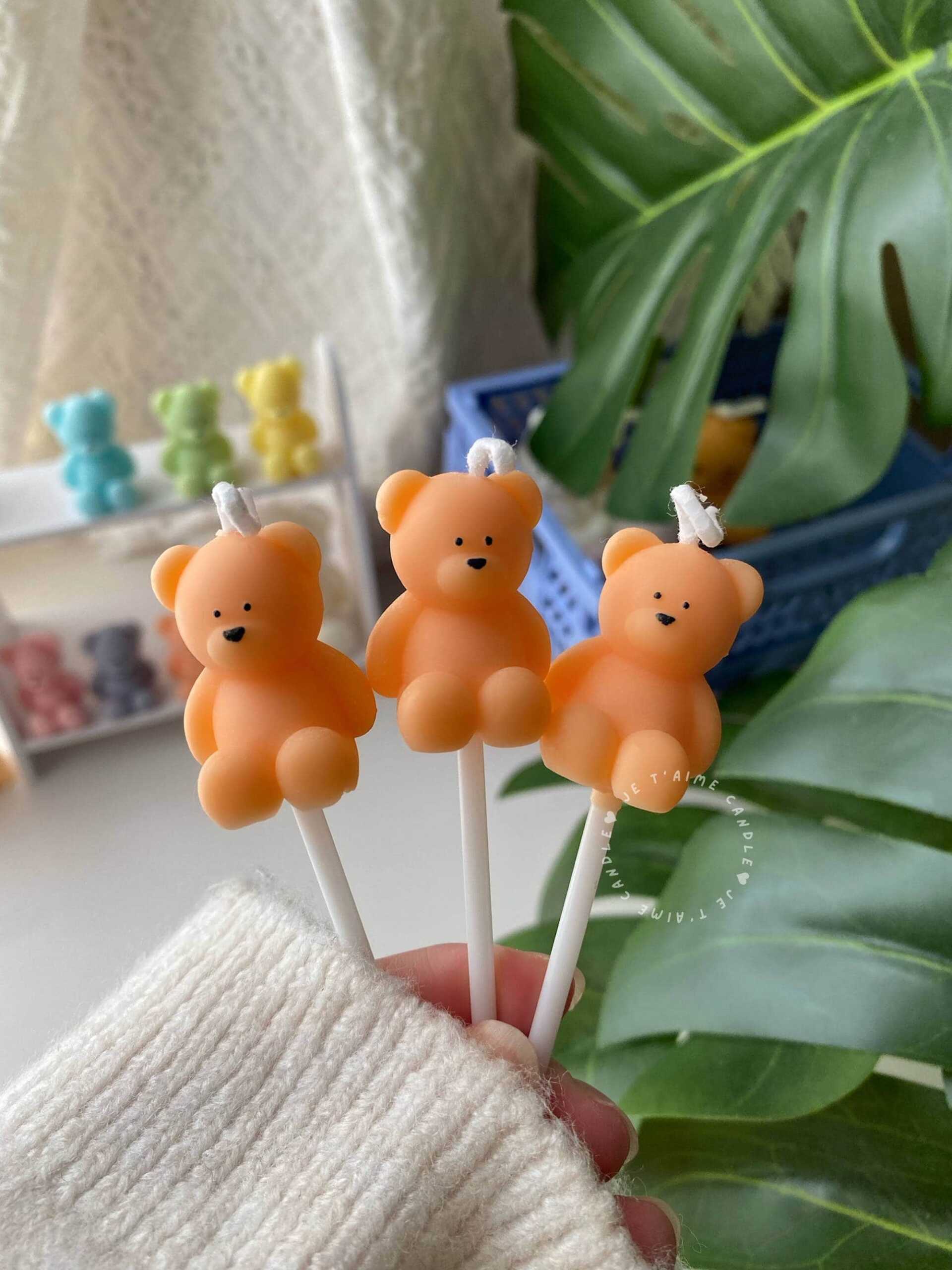 Bear Birthday Candles - Image 4