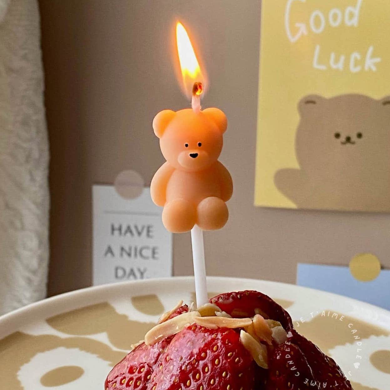Bear Birthday Candles