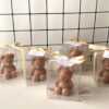 Mini Teddy Bear Candle in Gift Box with Personalized Label and Ribbon – a charming teddy bear-shaped candle, individually packaged with custom label and ribbon. Perfect for baby showers, gender reveals, and newborn celebrations, bringing warmth and a personal touch to any baby-themed event