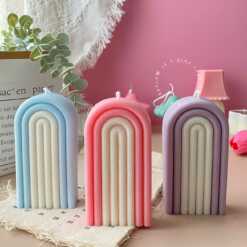 Tall Arch Rainbow Candle