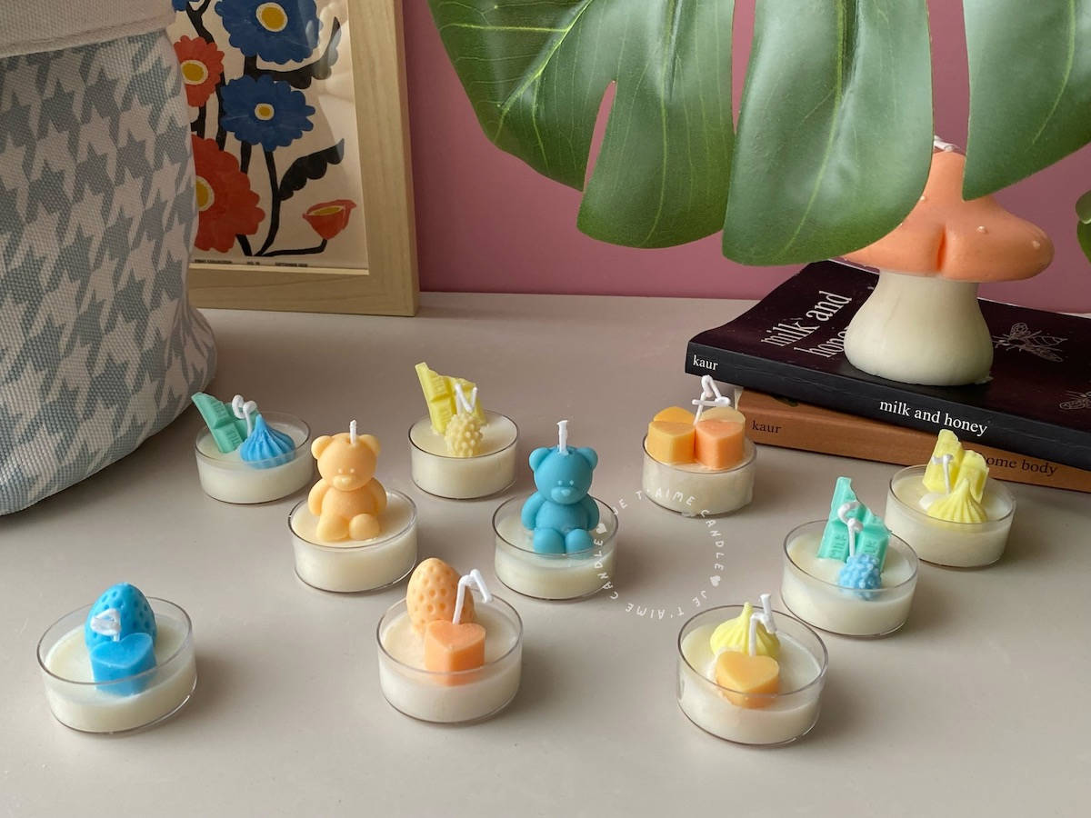 Baby Bear Tea Light Candles (x6) - Image 2