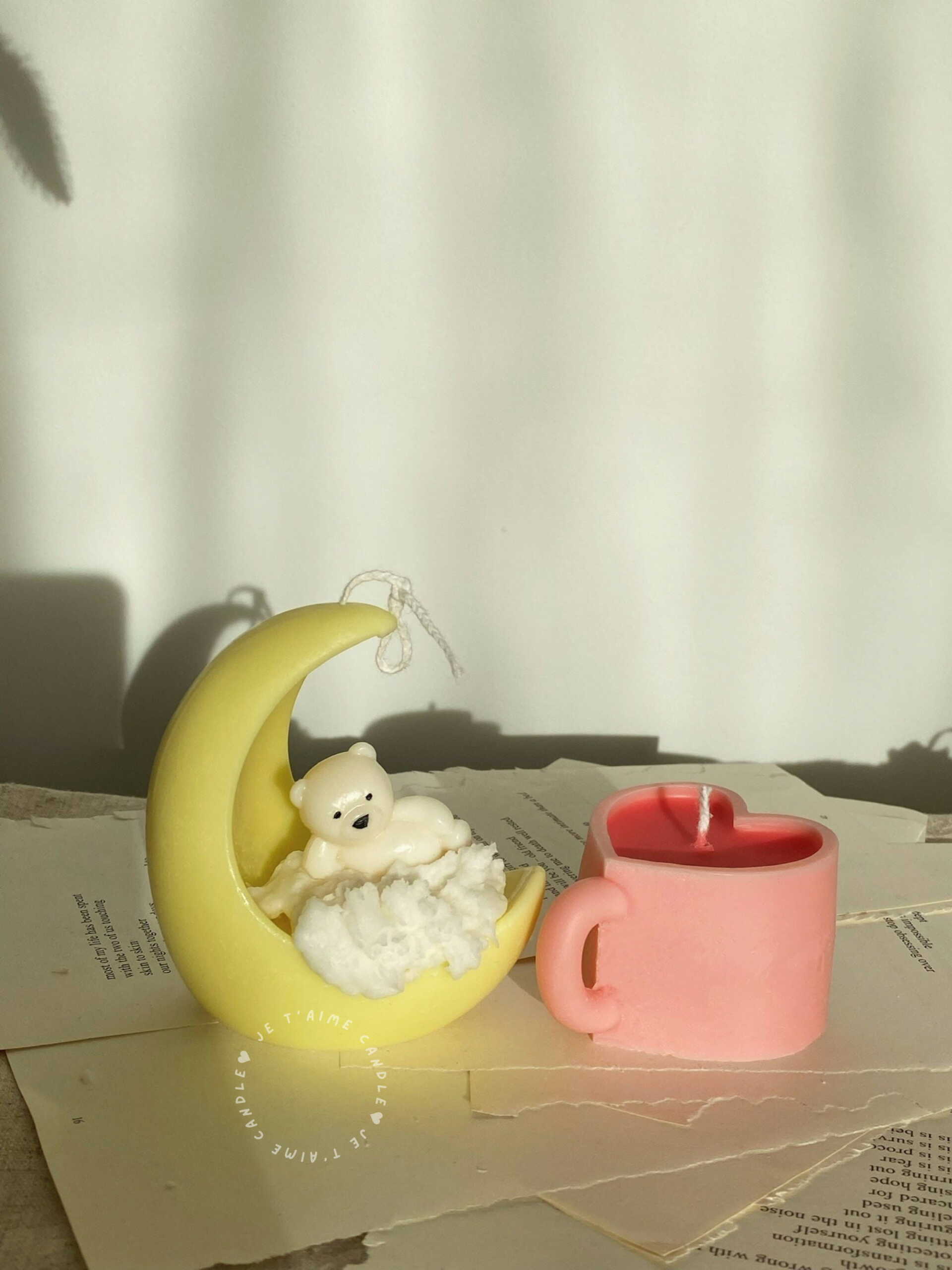 Teddy Bear Moon Candle - Image 2