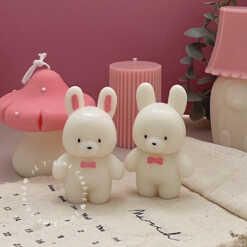 Set-of-2-Bunny-Candle