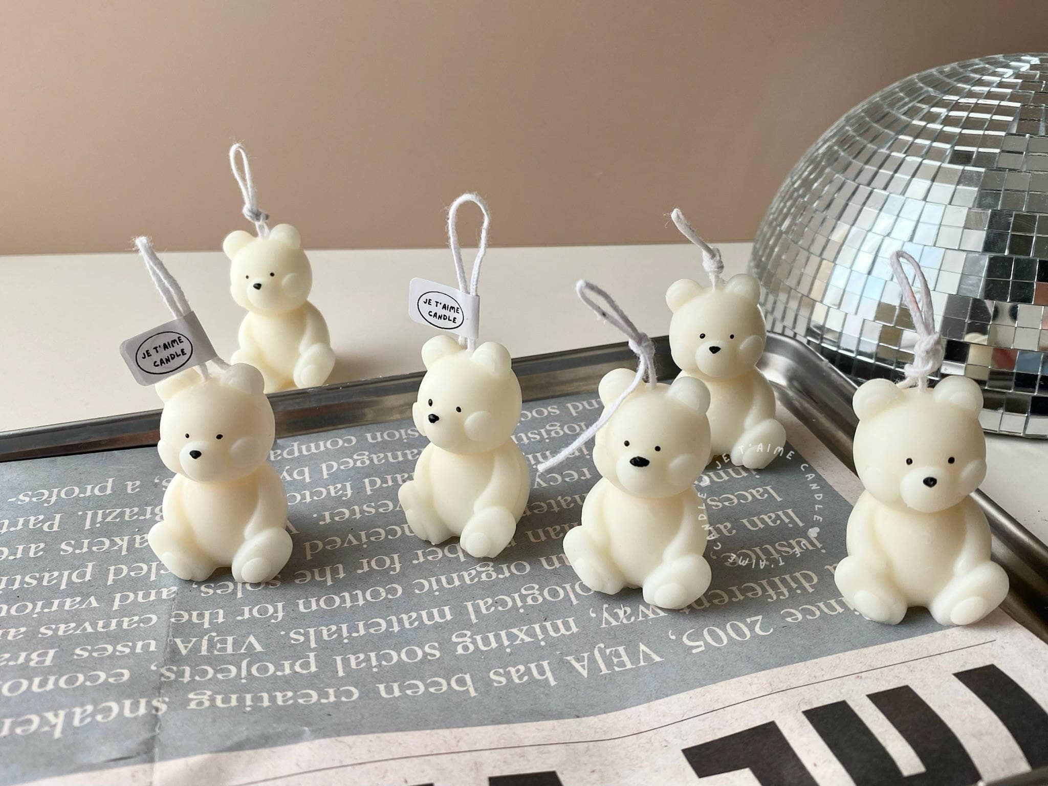 Mini Teddy Bear Candle - Image 3