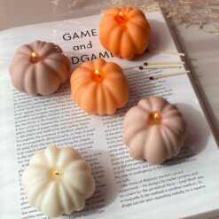 Pumpkin candle