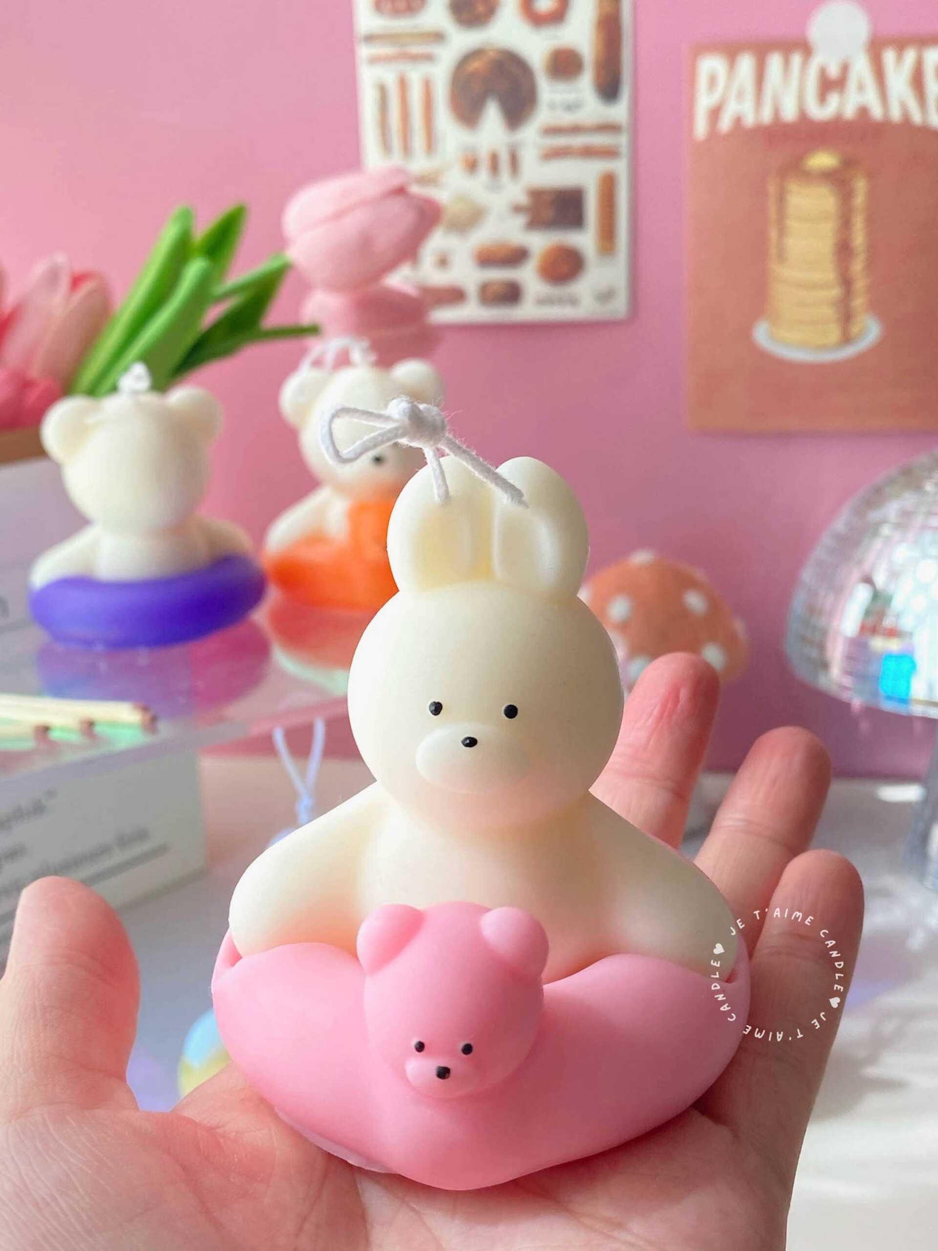 Swimming Bear Bunny Candle Christmas Gift Box - Image 10