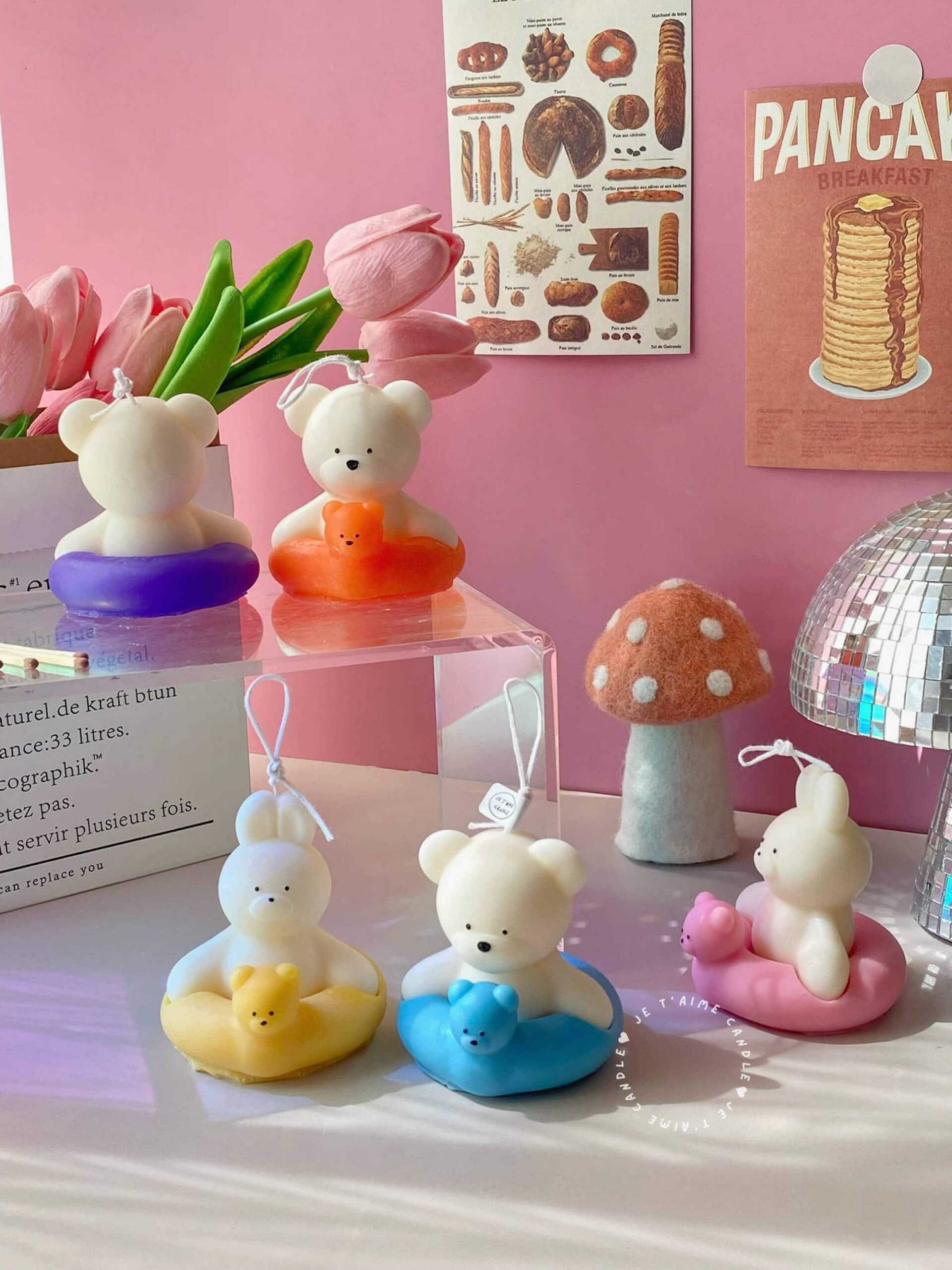 Swimming Bear Bunny Candle Christmas Gift Box - Image 6