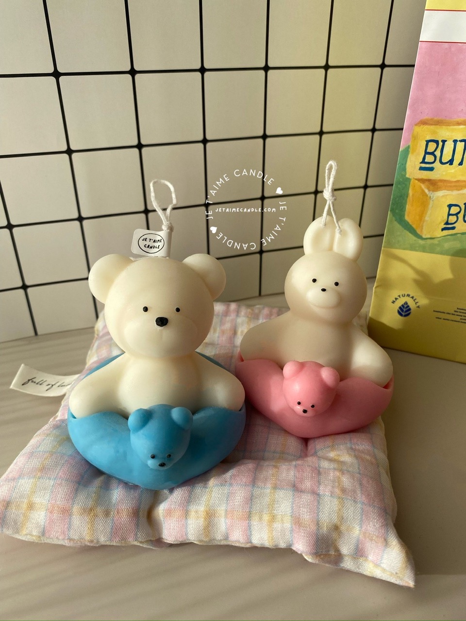 Swimming Bear Bunny Candle Christmas Gift Box - Image 12