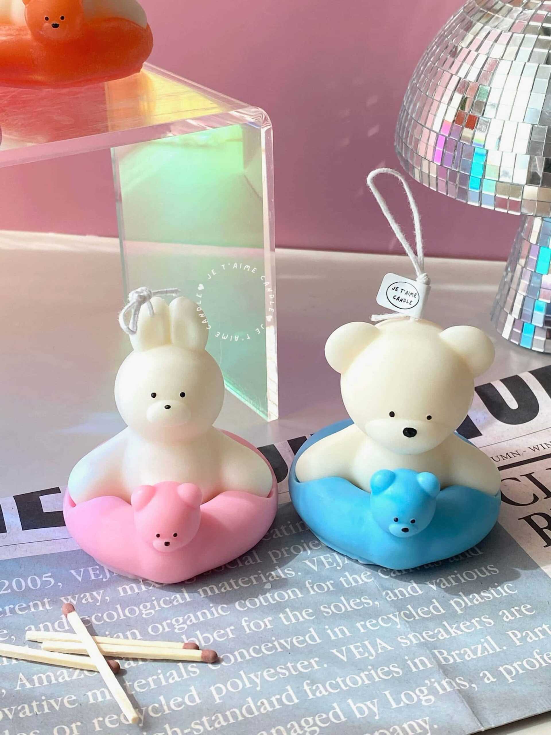 Swimming Bear Bunny Candle Christmas Gift Box - Image 11