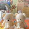 Handmade teddy bear candles in cream colors, crafted by Je T’aime Candle. Cute decorative bear-shaped candles, perfect for gifts, baby showers, weddings, or cozy home décor.