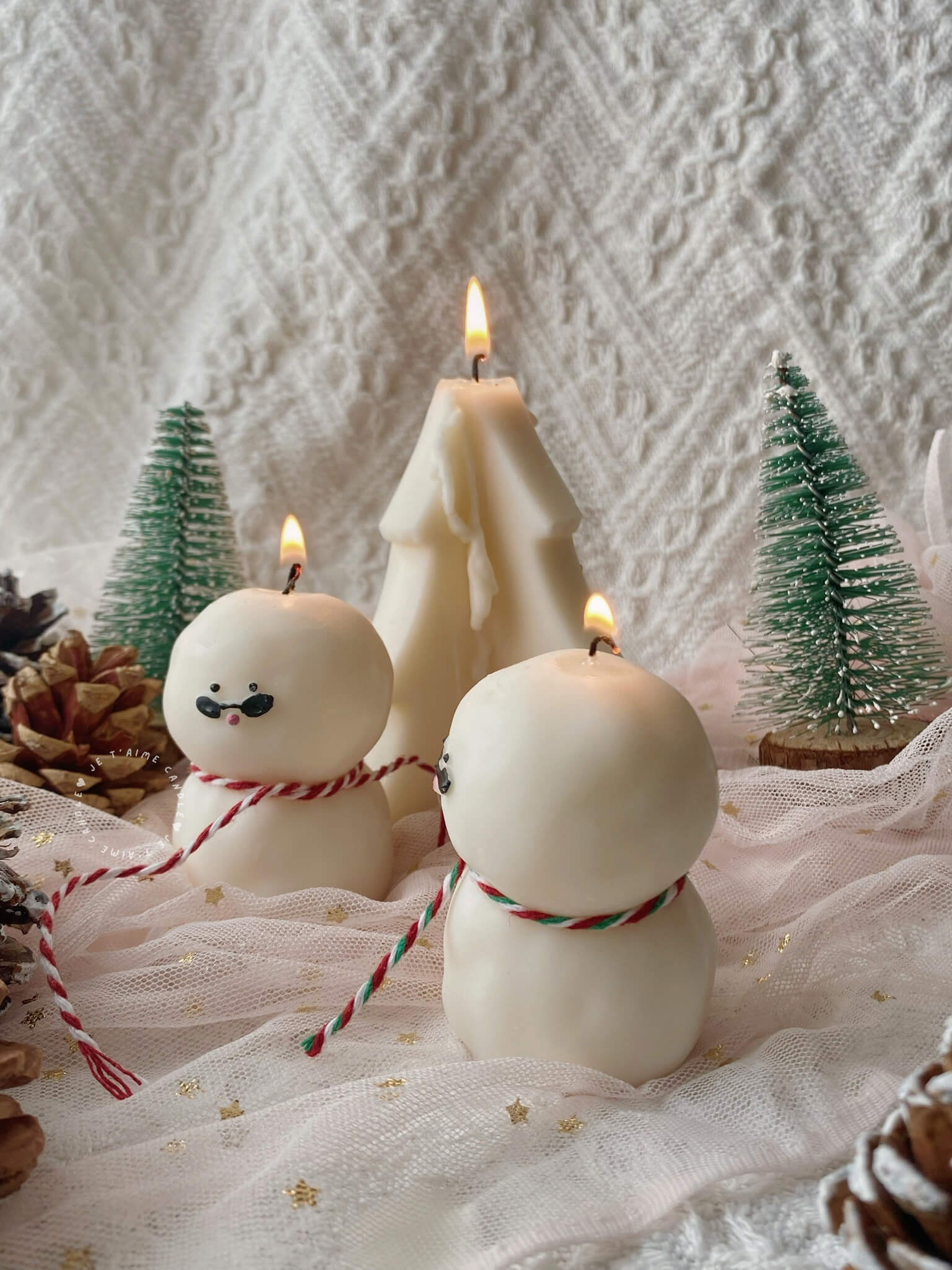 Cute Snowman Candle - Image 10