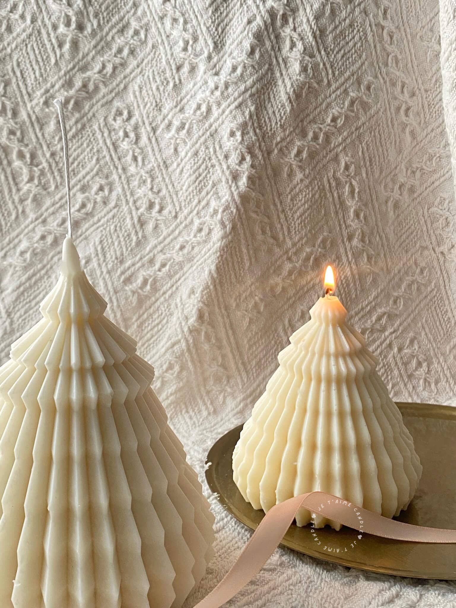 Origami Christmas Tree Candle - Medium - Image 8