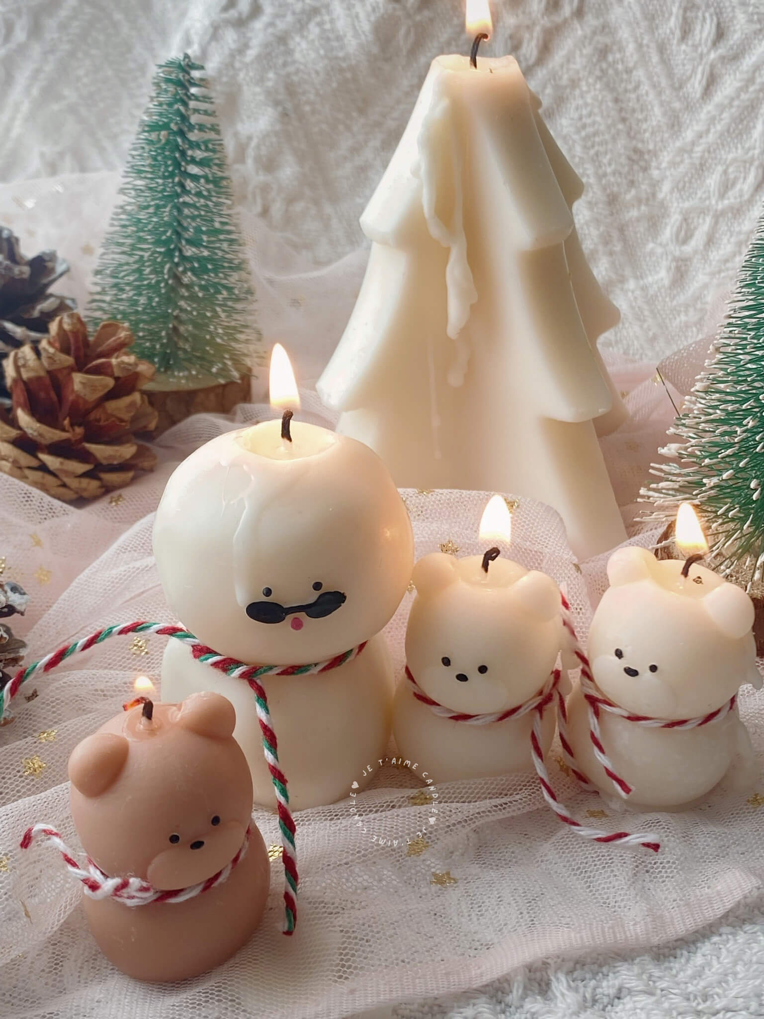 Bear Snowman Candle - Image 7