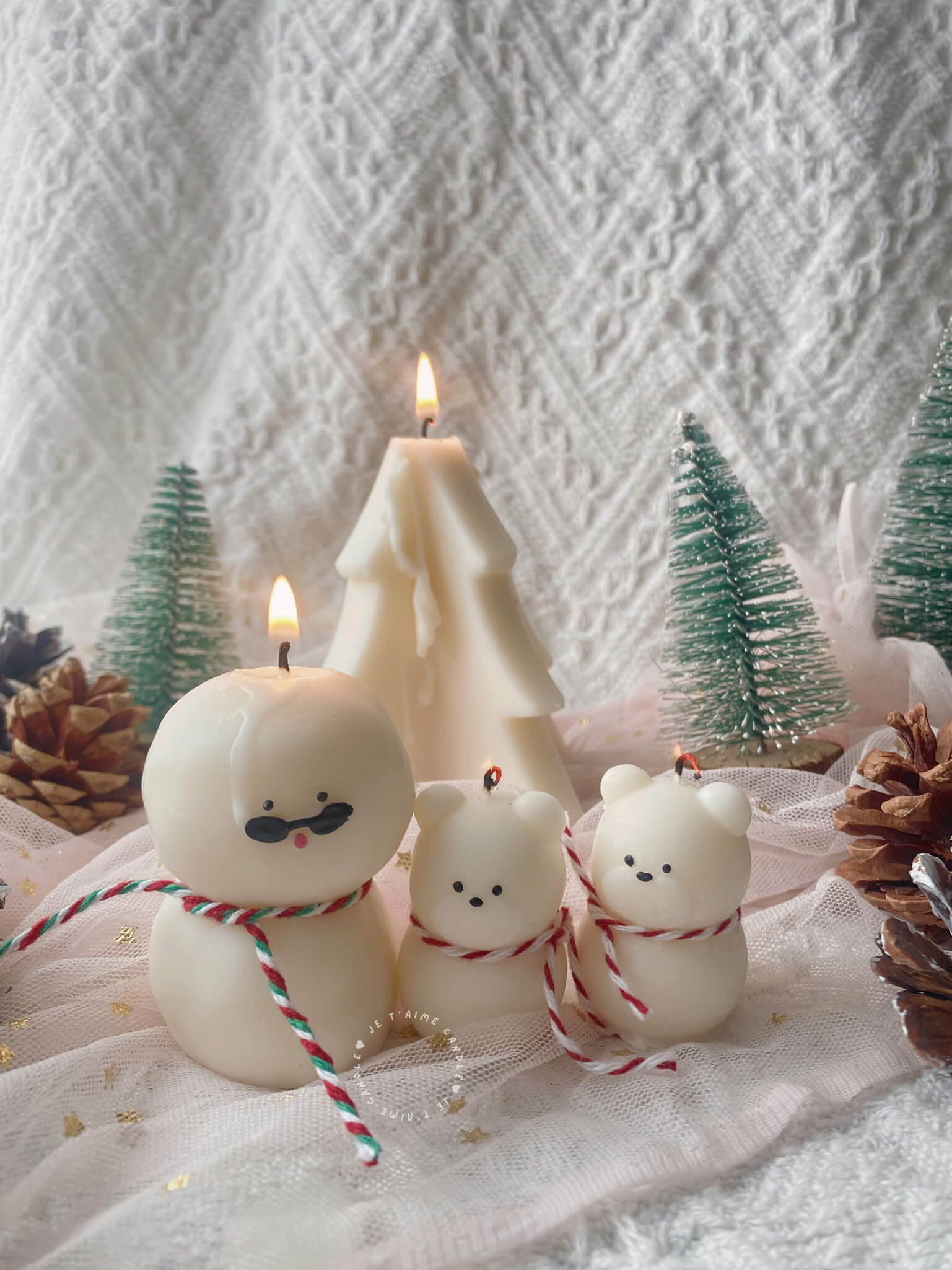 Bear Snowman Candle - Image 5