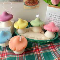 Chubby Mushroom Candle