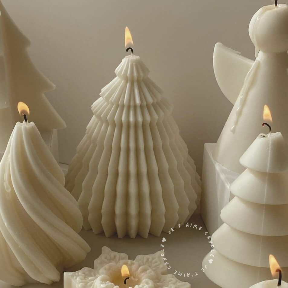 Origami Christmas Tree Candle - Large