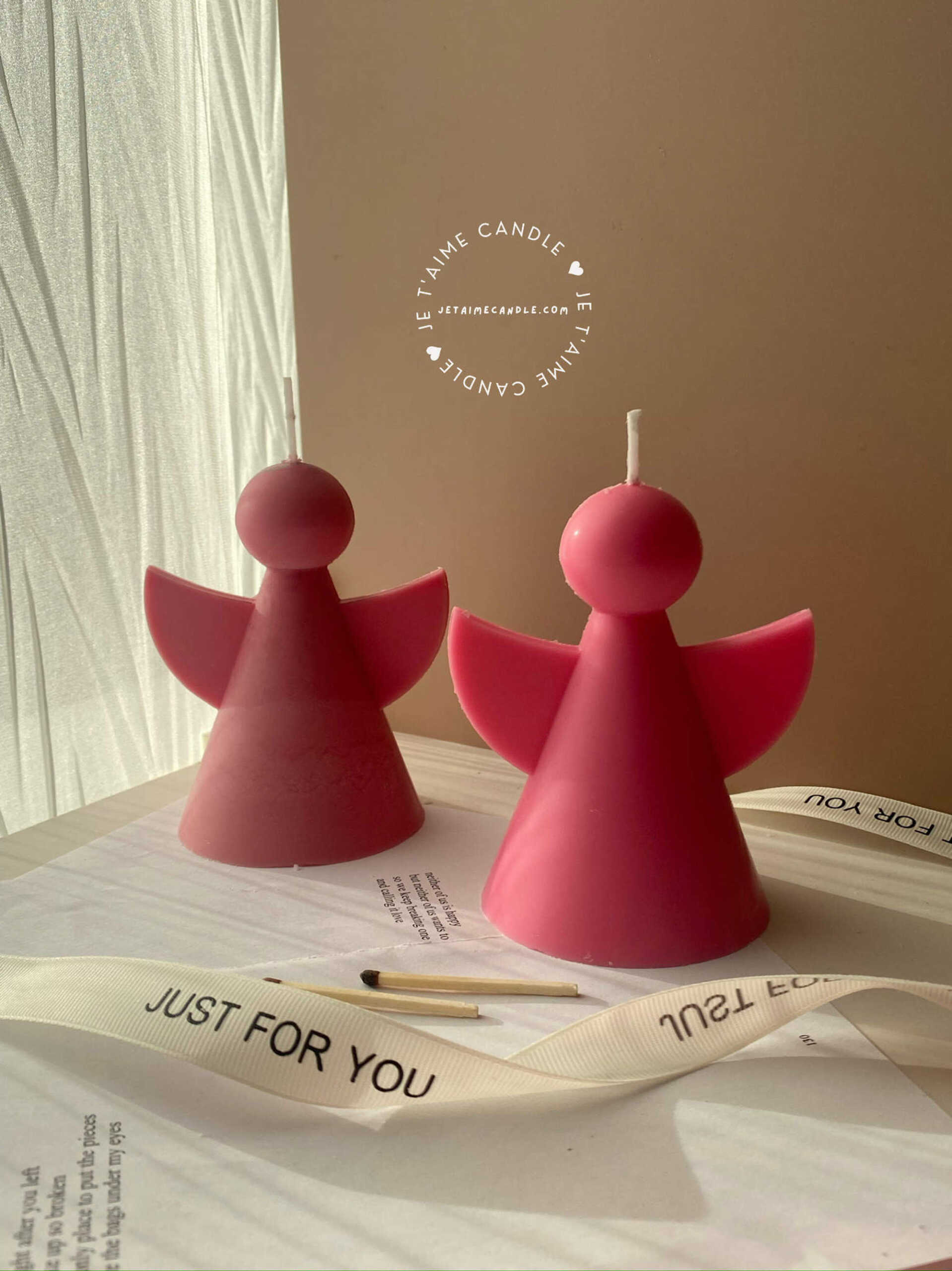 Peony and Angel Candle Gift Set - Image 6