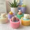 A collection of small animal candle, evoking a cozy hot spring bath atmosphere.