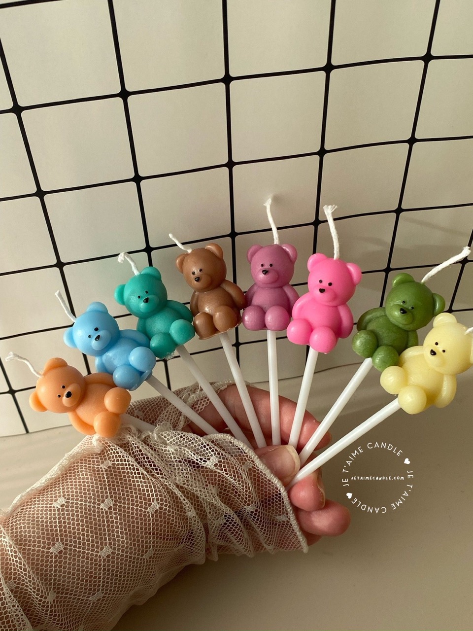 Bear Birthday Candles - Image 2