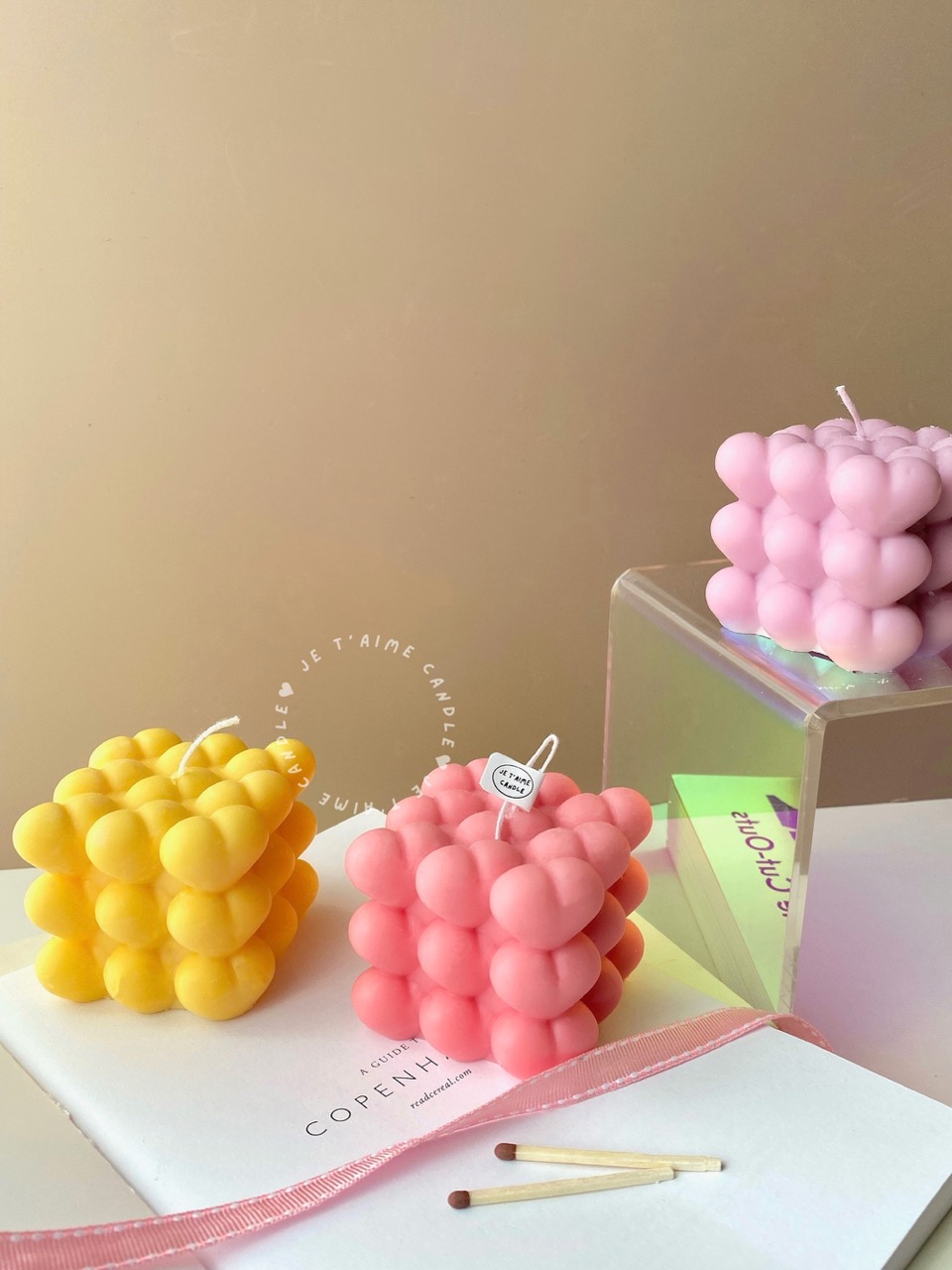 Heart Bubble Candle - Image 2