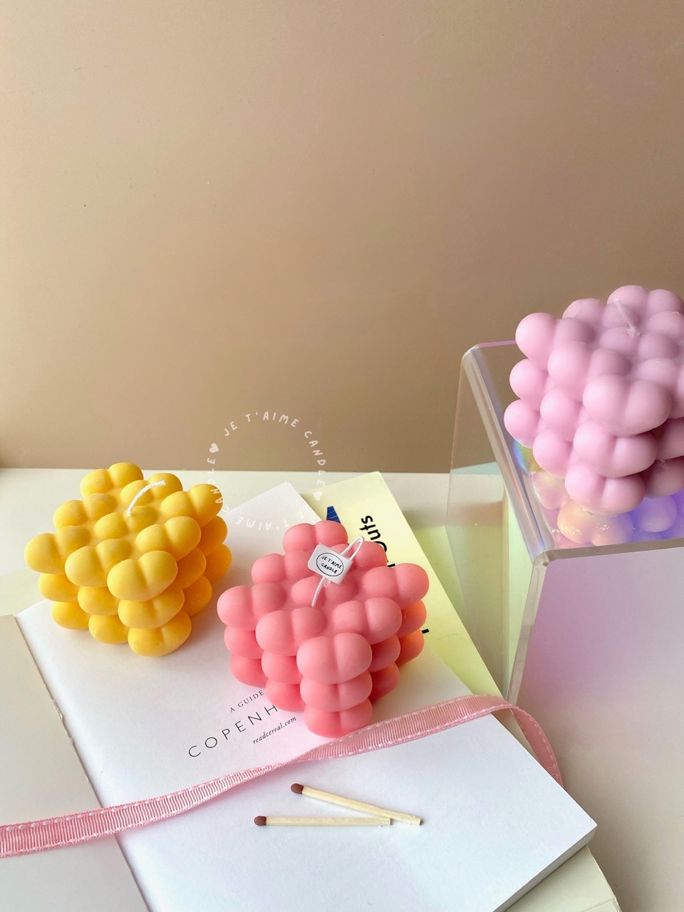 Heart Bubble Candle - Image 4