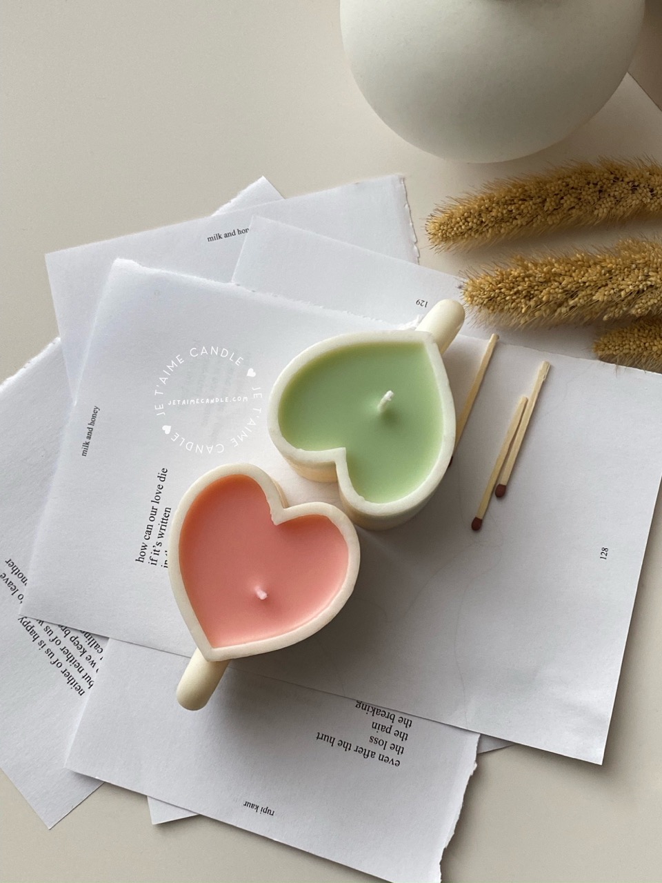 Heart cup coffee mug candle - Image 10