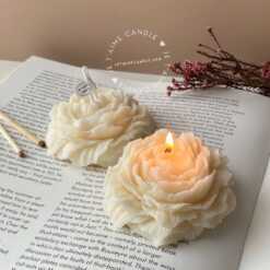 Peony Flower Candle Small