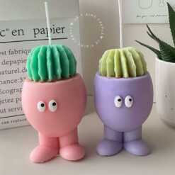Cactus in Pot Plant Candle
