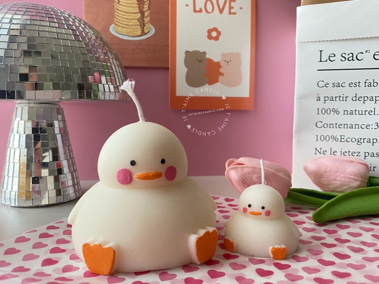 SET of 5 or 10 Mini Chubby Ducky Candle - Image 10