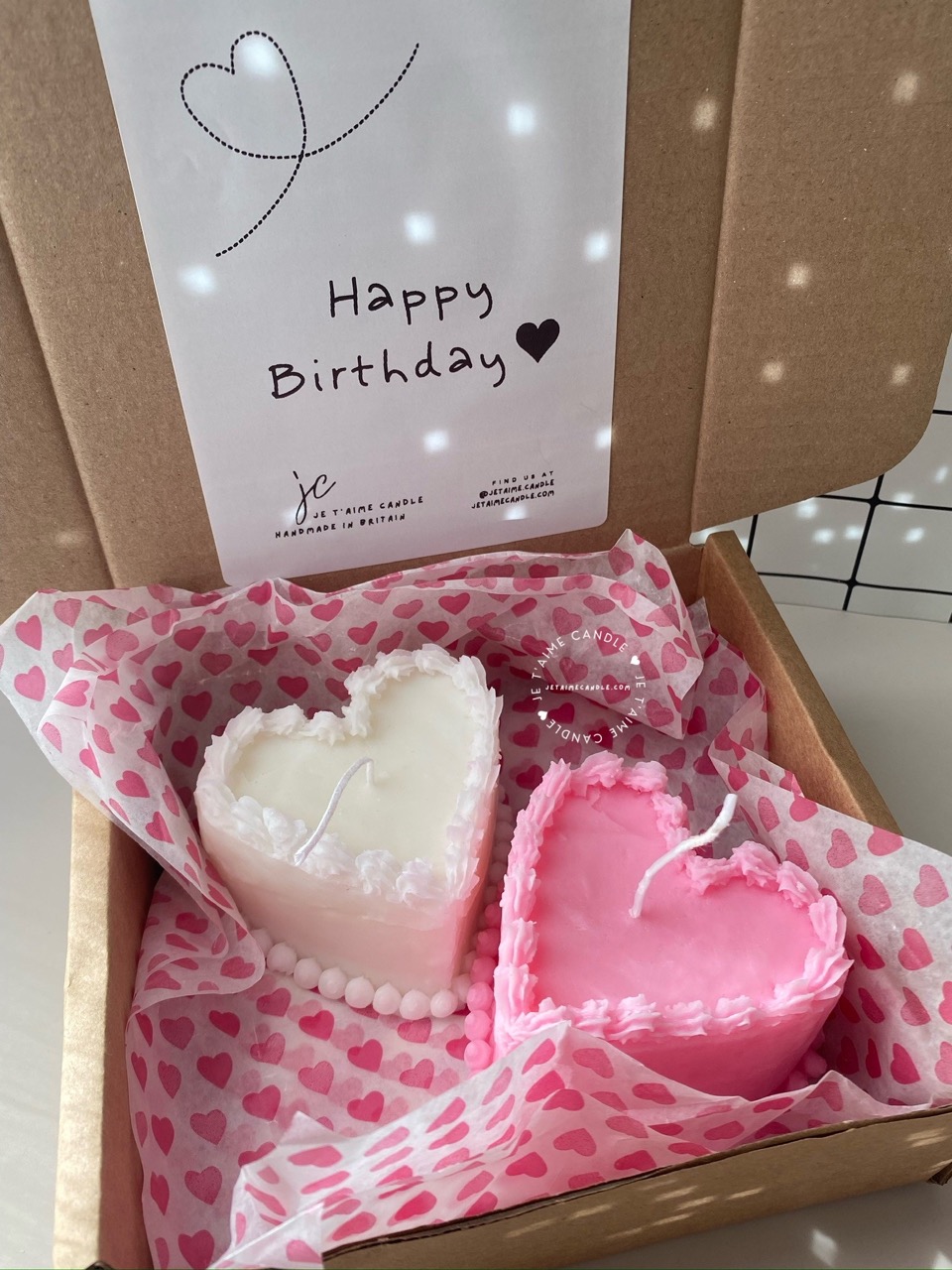 Birthday Heart Cake Candle - Image 2