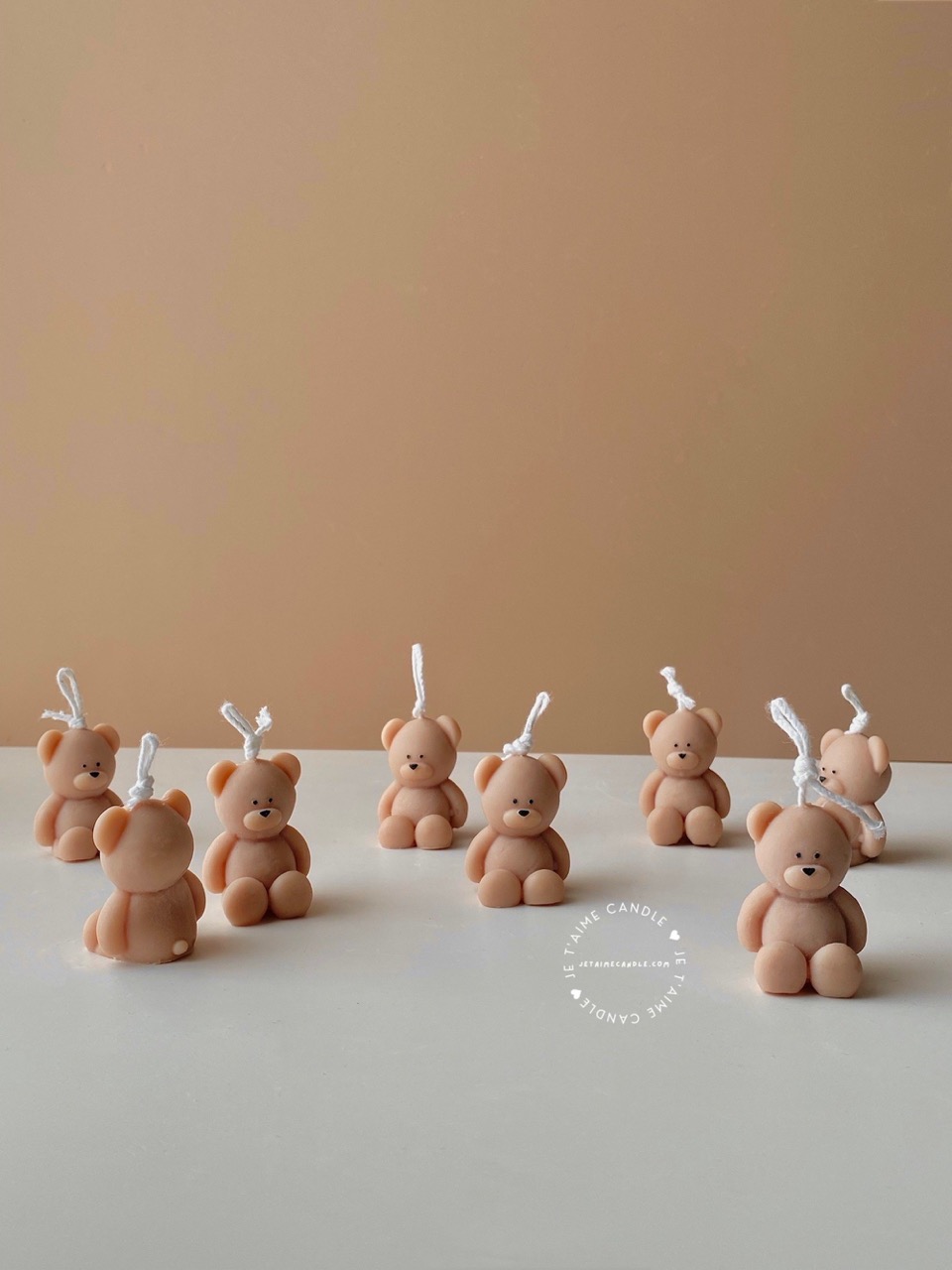 Mini Teddy Bear Candle, individually packed – a delightful gift for baby showers, gender reveals, and newborn celebrations. Perfect for adding charm and warmth to any baby-themed event!