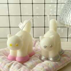 Stars Eyes Cat Candle