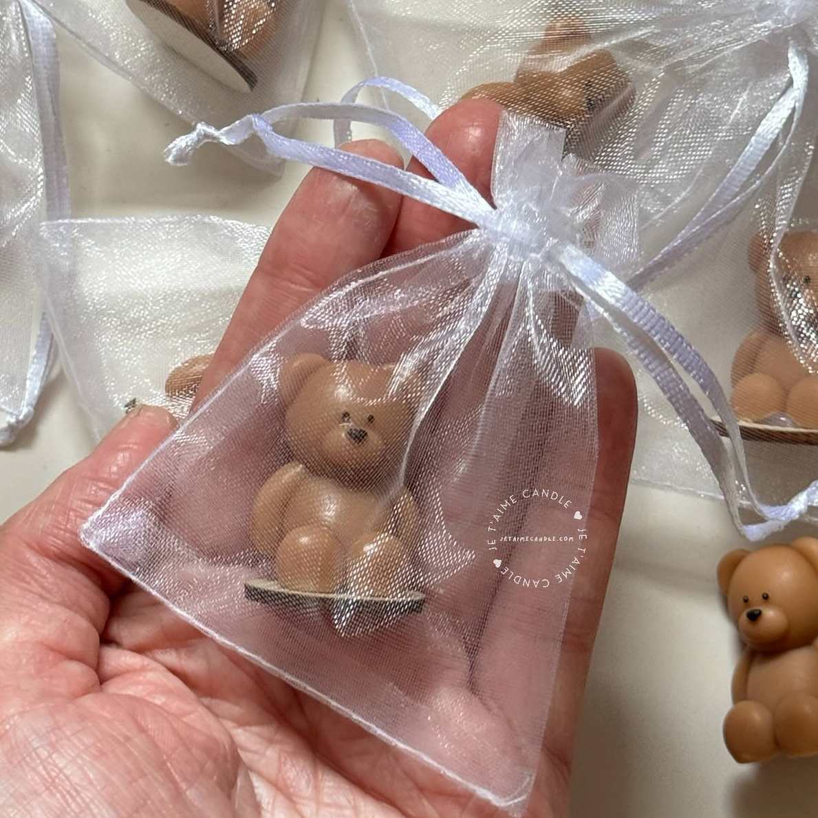 Baby Bear Wax Melt with Organza Bag