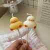 Mini Chubby Duck Birthday Candle with hand-painted details, made from premium soy wax. Perfect for adding a cute, quirky touch to your space or as a charming birthday cake.