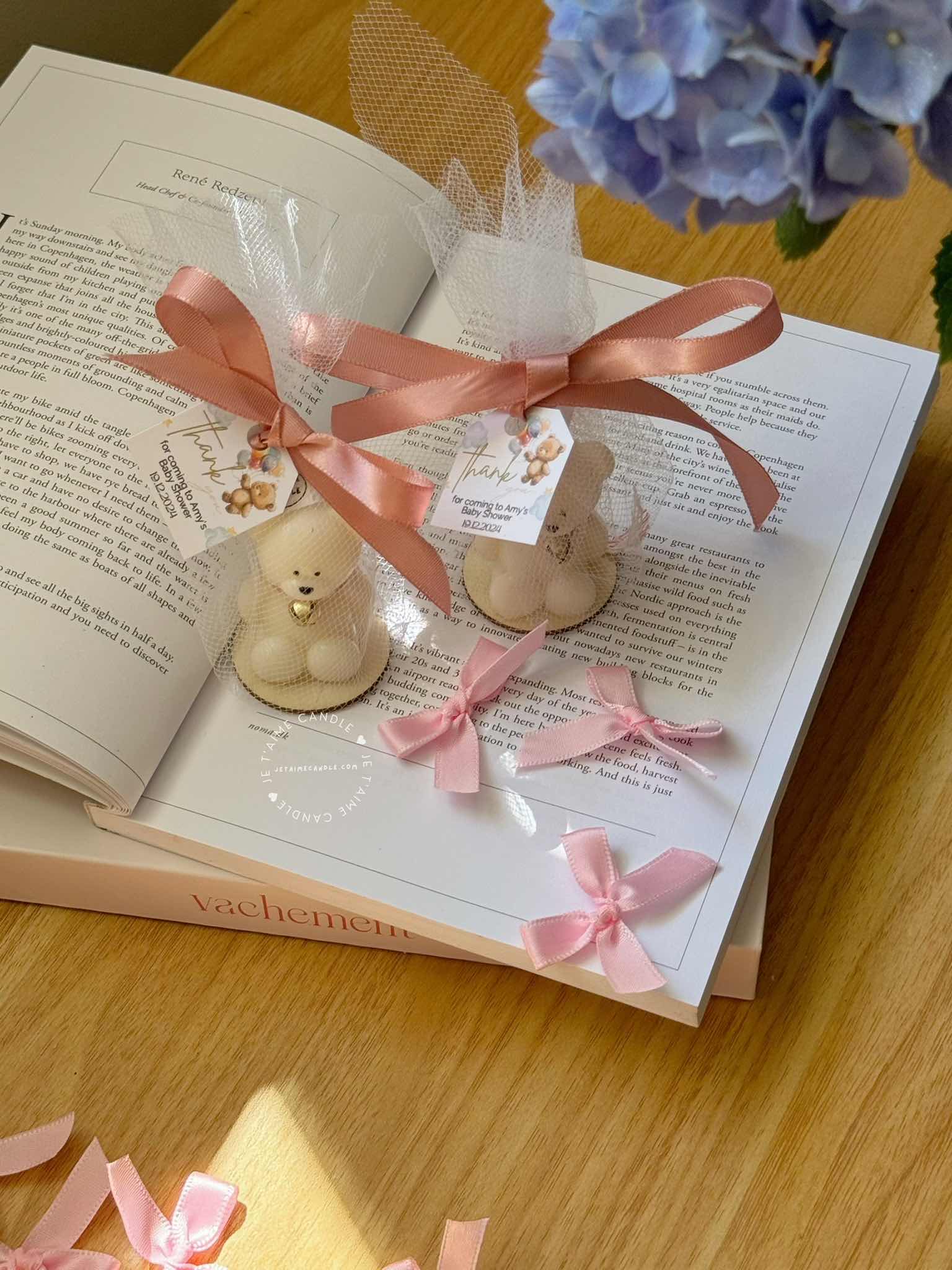 Personalized Mini Bear Candle Bell Charm Favors for Guest in Bulk Gift - Image 8
