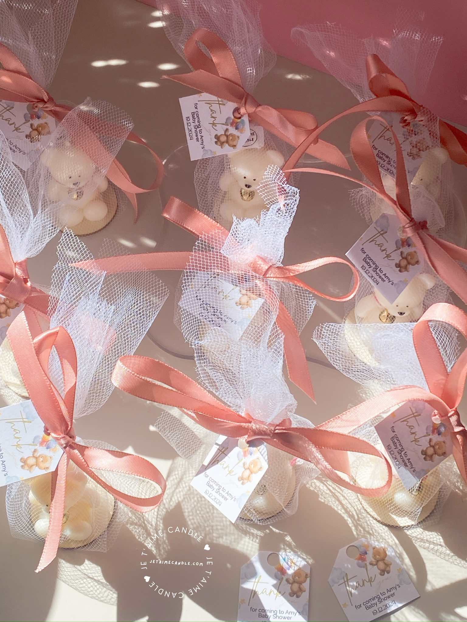 Personalized Mini Bear Candle Bell Charm Favors for Guest in Bulk Gift - Image 16