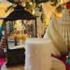 A handcrafted Christmas pillar candle featuring a beautiful deer scene, adding a touch of winter magic to your home. This elegant candle is perfect for holiday decor or as a unique gift, bringing warmth and seasonal charm to any room.