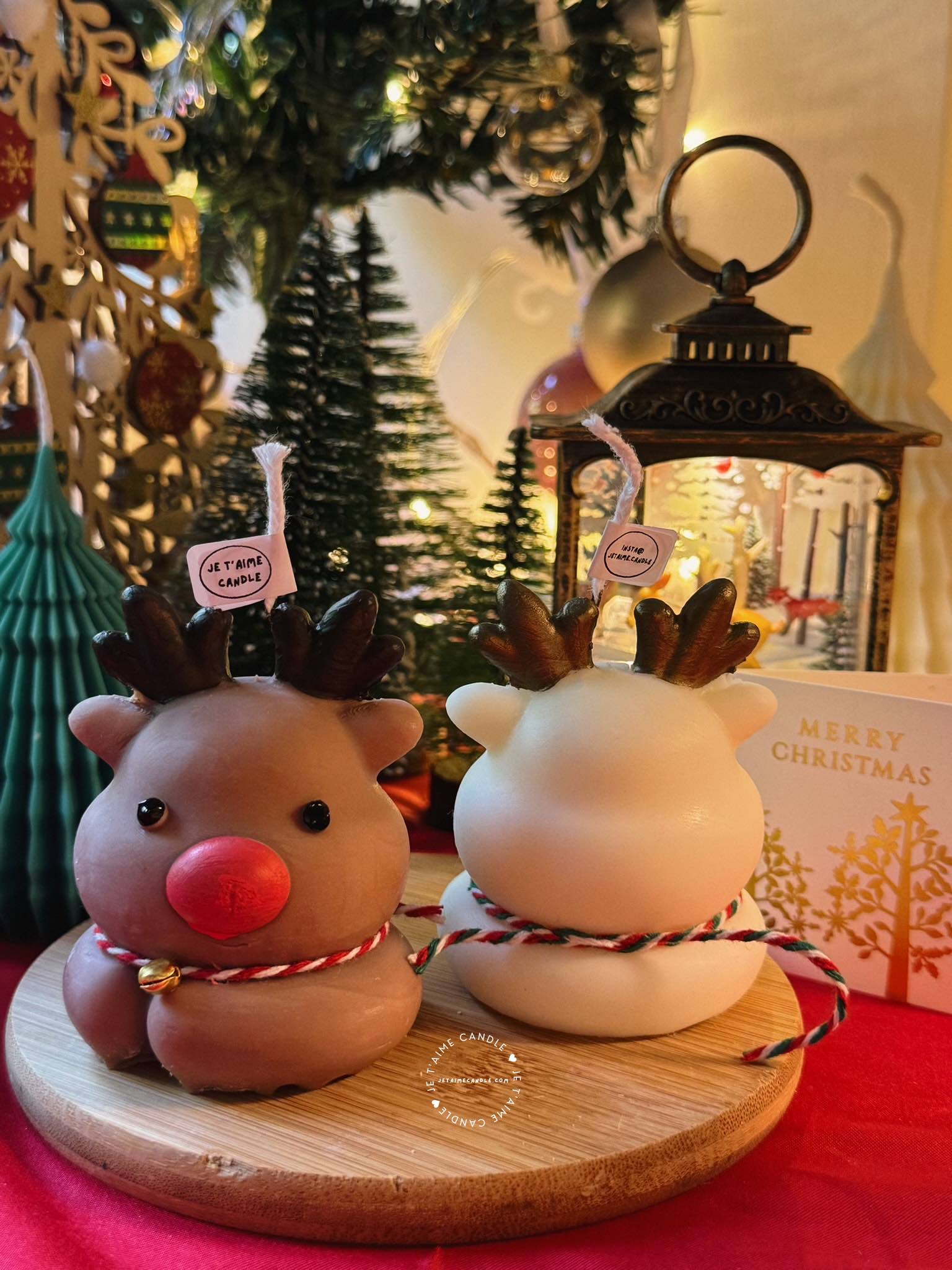 Celebrate the festive season with our enchanting Cute Reindeer Candle. Handcrafted with love, this adorable elk-shaped candle adds a magical touch to your Christmas decor. Perfect as a centerpiece or a thoughtful gift, its charming design brings warmth and cheer to any holiday celebration. Illuminate your home with the whimsical spirit of the season with this delightful scented Reindeer Candle. Cute Reindeer Christmas Tree Scented Candle • Width: 5.5 cm • Height: 7 cm • Weight: Approximately 95 g