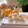 Adorable Halloween-themed ghost and pumpkin candles set, featuring cute ghost and pumpkin shapes as tealights, perfect for cozy autumn and spooky decor