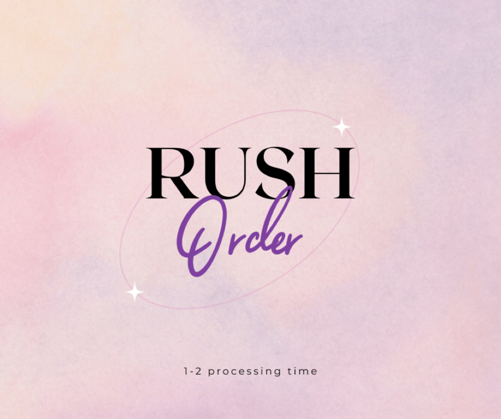 Rush the order