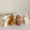 A cheerful group of four colorful smoking teddy bears, perfect for adding a touch of fun to any celebration or gift.