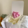 Aesthetic pastel-colored mini bear cake candles with 