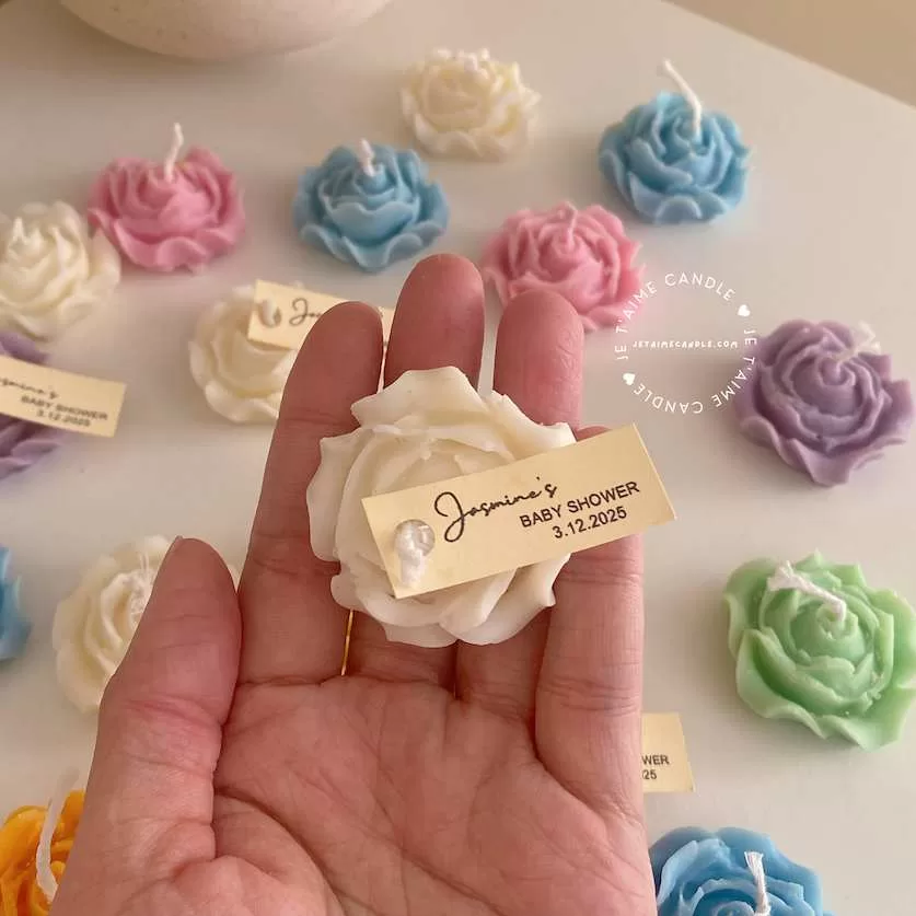 Mini Blossom Flower Personalised Tag Favor