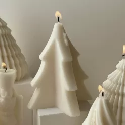 Abstract Christmas Tree Candle